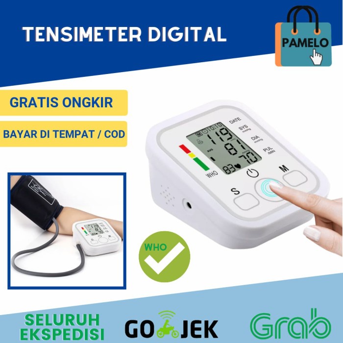 Alat Tensi Darah Digital Tensimeter Digital//Alat Ukur Tekanan Darah