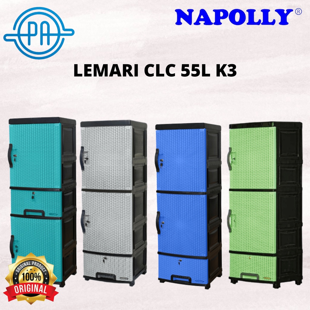 LEMARI NAPOLLY ROTAN LACI CLC 55L K3