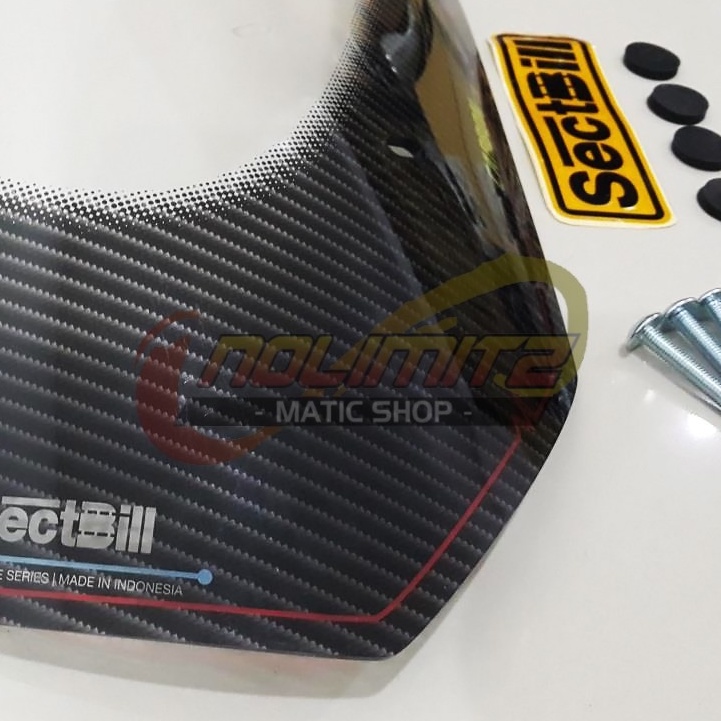 Windshield Sectbill Carbu Bubble Carbon Series Visor Yamaha NMAX OLD