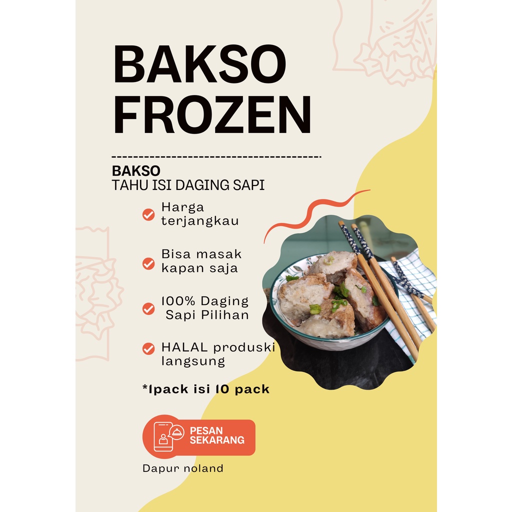 

Bakso tahu isi daging sapi Frozen 100% Hallal baso tahu 86% isi daging