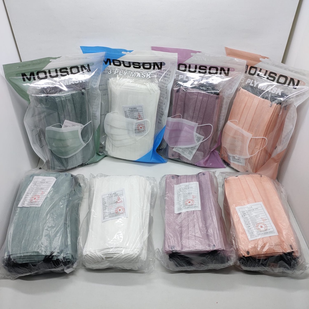 Masker Mouson Pack 3ply Earloop 50pcs