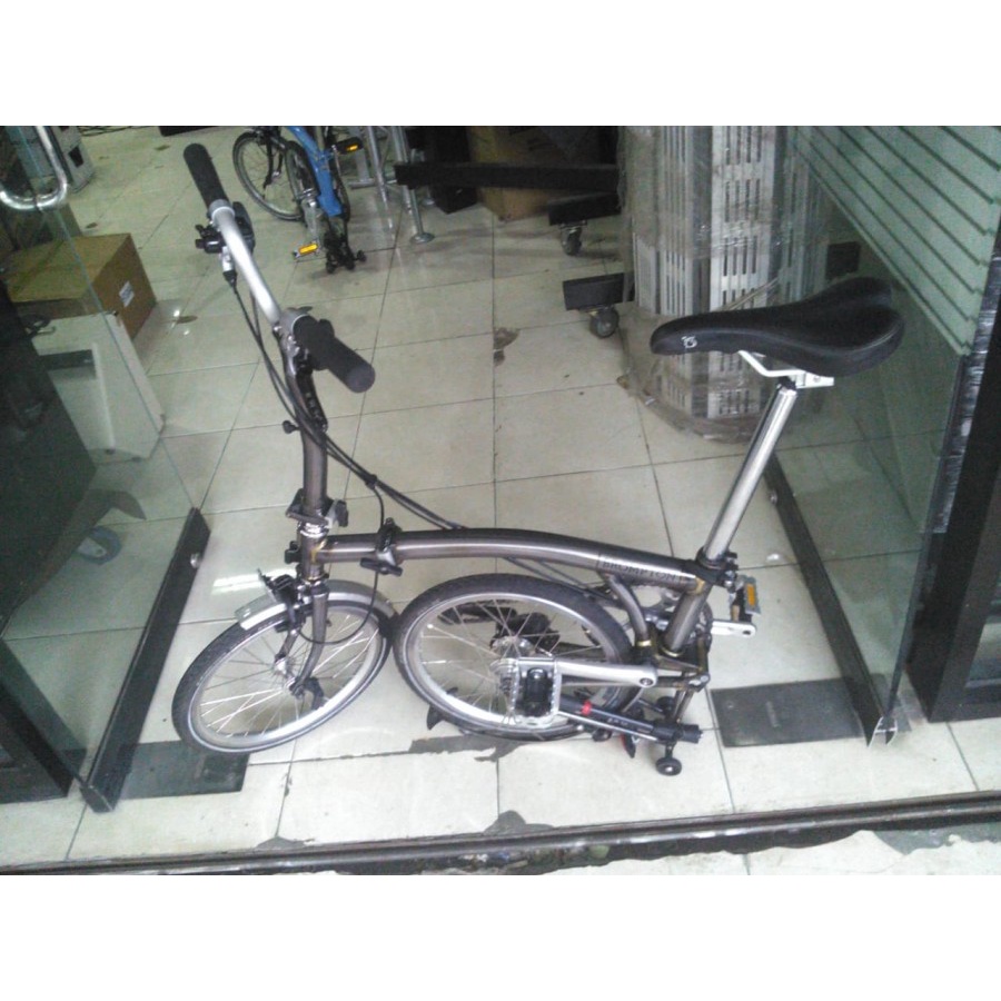 BROMPTON M6L RAW LACQUER 2018 MURAH ORIGINAL ENGLAND 90%