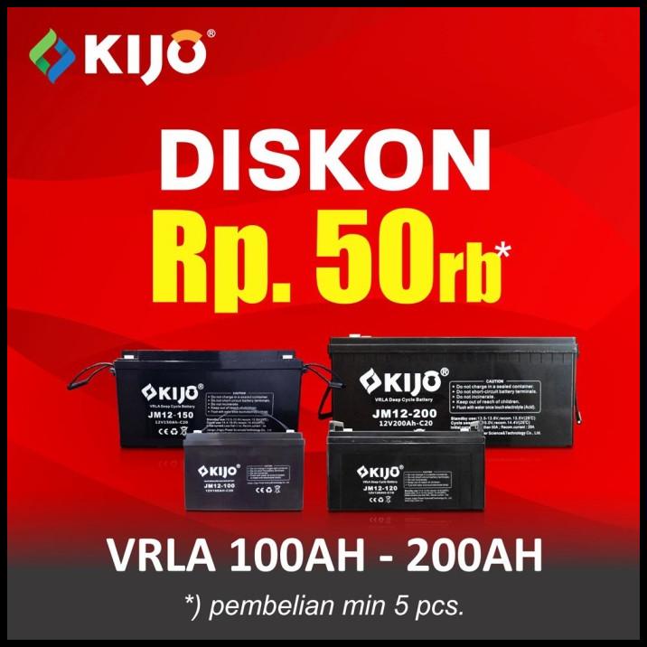 Promo Kijo Battery / Baterai / Aki / Accu 120Ah 12V - 120 Ah 12 V