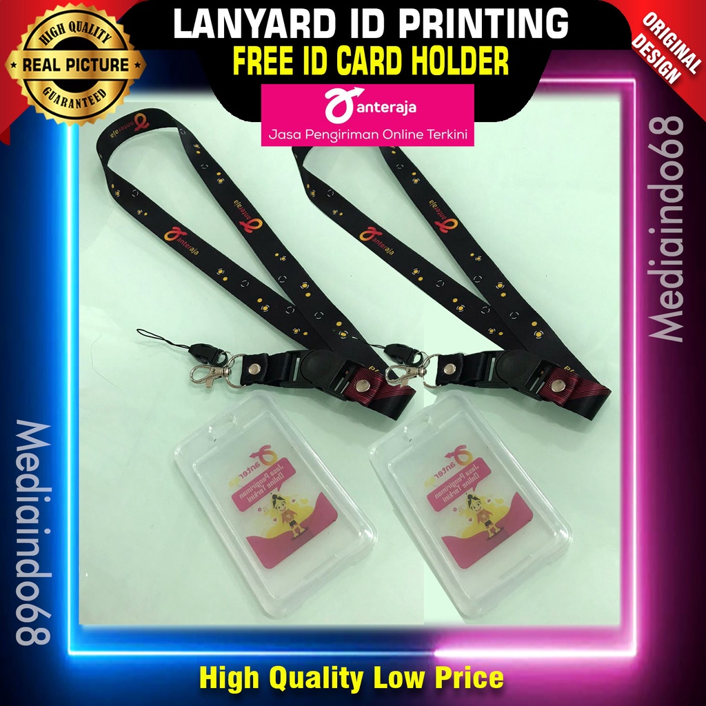

Ready stock Lanyard/Tali Gantungan ID Card AntarAja, Strap Tali Gantungan HP