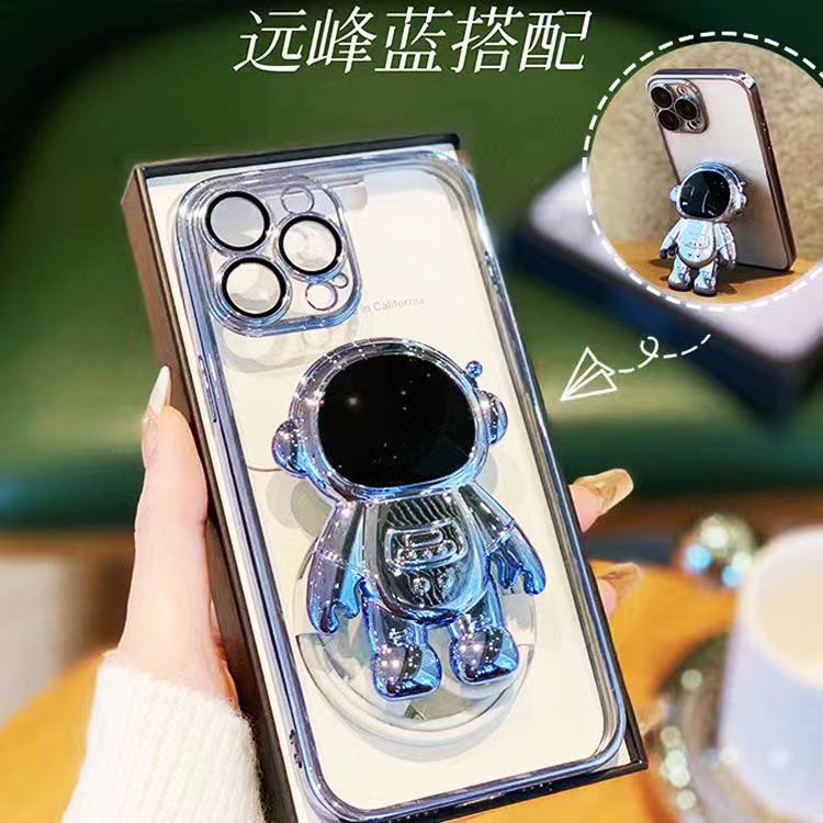 Case Pelindung Handphone Motif Astronot Untuk iPhone 14 Pro Max 11 12 13 Pro Max X XR XS 7 8 Plus