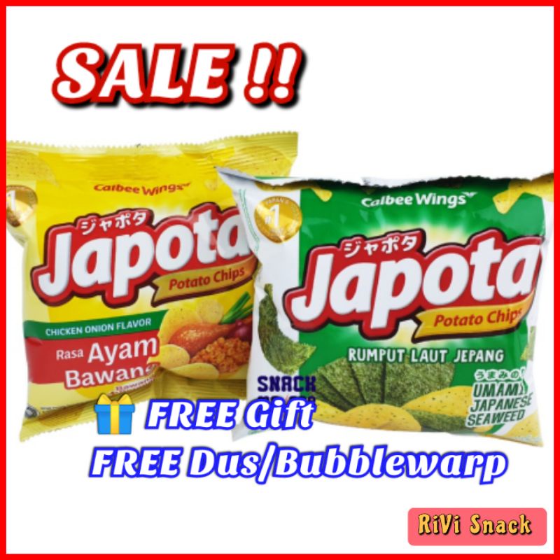 

[TERLARIS] JAPOTA POTATO CHIPS SNACK KENTANG RUMPUT LAUT AYAM BAWANG SNACK ULTAH