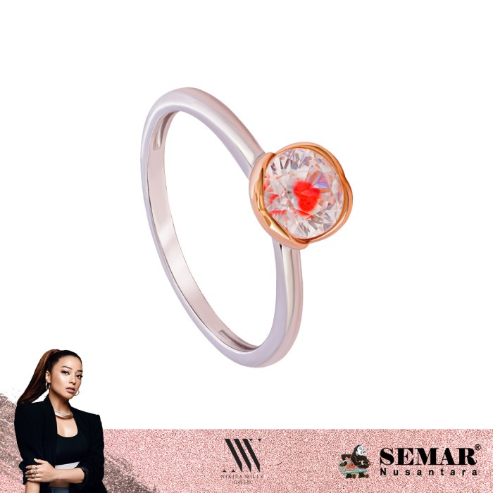Nikita Willy Gold Cincin Emas Issa Ring 17K Semar Nusantara
