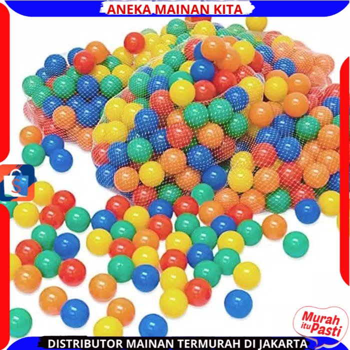 Mainan Bola Mandi Anak isi 25 Pcs Warna Warni Bola Mandi Anak BerSNI