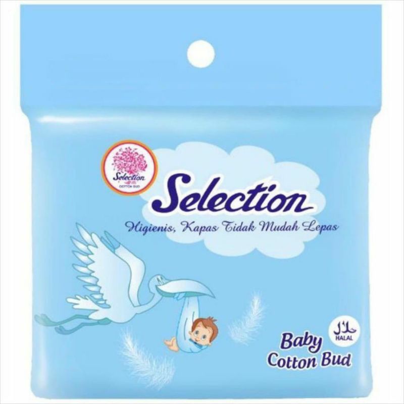 Selection Baby Cotton Bud isi 100 pcs Korek Kuping Bayi dan Dewasa