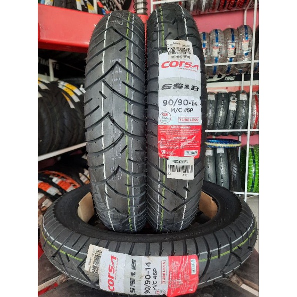 CORSA S18 80/90-14 ,90/90-14 TUBELESS