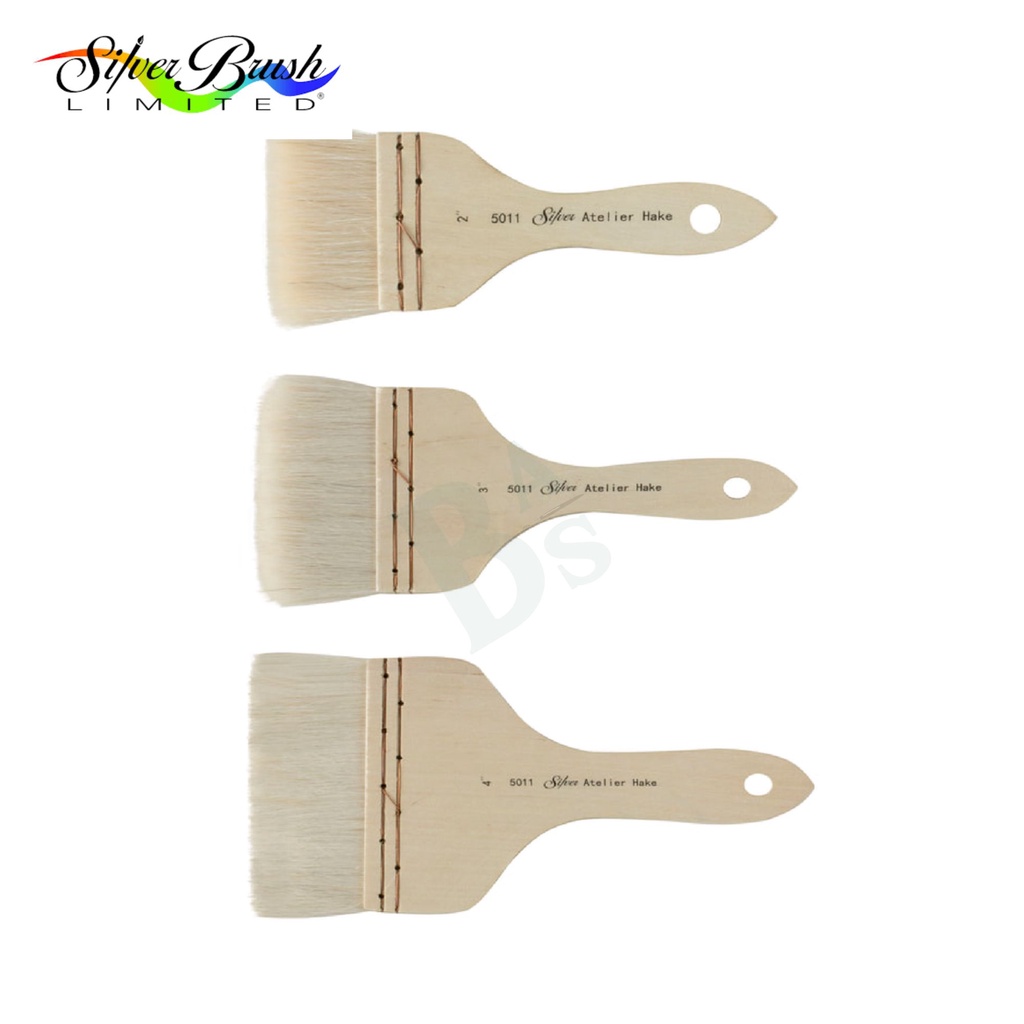 

Alat Mewarnai Kuas Besar Lukis Silver Brush Atelier Hake 5011 Short Handle Terlaris By Bali Art Supplies