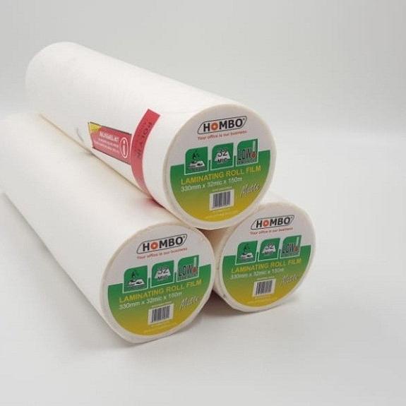 

Hombo Plastik Laminating Roll Matte 330mm x 32mic x 150m