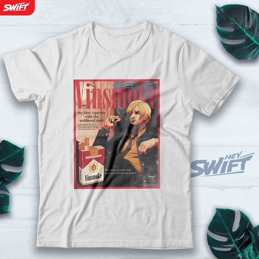 KAOS One Piece Sanji Vinsmoke vintage anime TSHIRT BAJU DISTRO
