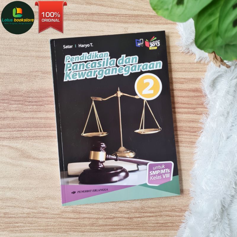 PPKN SMP Kelas 8 - Satar & Haryo - Buku Erlangga Original