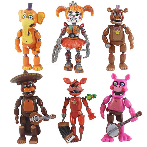FNAF Figures Chica Bonnie Foxy Freddy Fazbear Five Nights At Freddy's