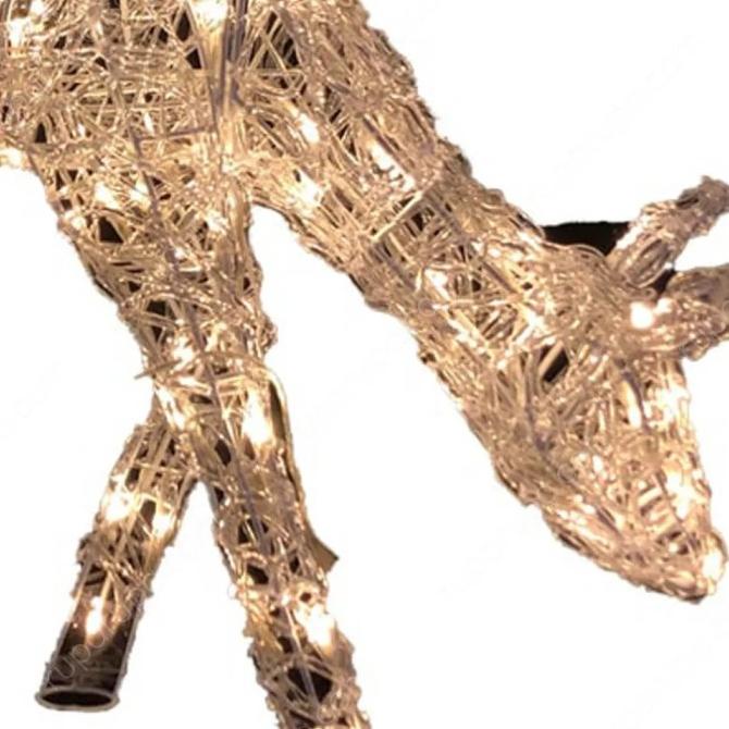 Noelle lampu rusa outdoor 50 cm dekorasi Natal Rusa Besar