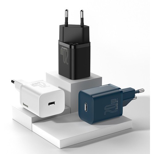 Baseus Charger Adaptor Type-C iPhone 12 13 20W Super Si Quick Charge