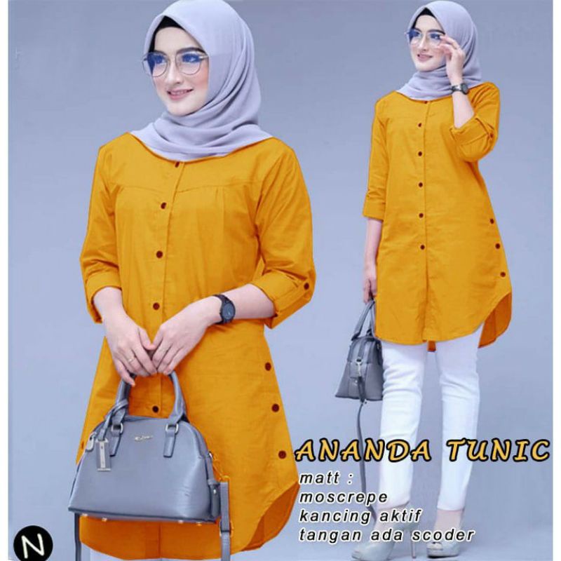 PAKAIAN WANITA VIRAL / ANANDA TUNIK JUMBO XL,XXL,3XL / TUNIK WANITA