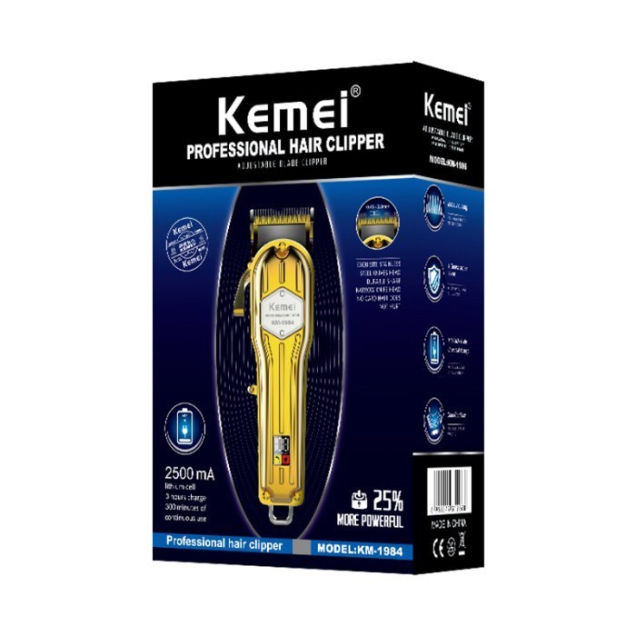 Alat Cukur Pangkas Rambut Merek Kemei KM-1984 Hair Clipper Trimmer Wireless