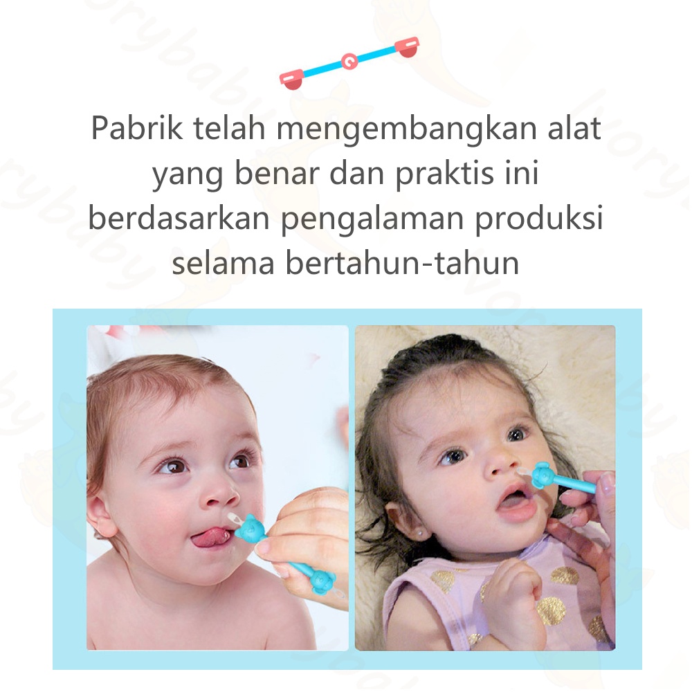 Ivorybaby 2in1Booger tool Kartun Boogertool pembersih telinga dan hidung bayi