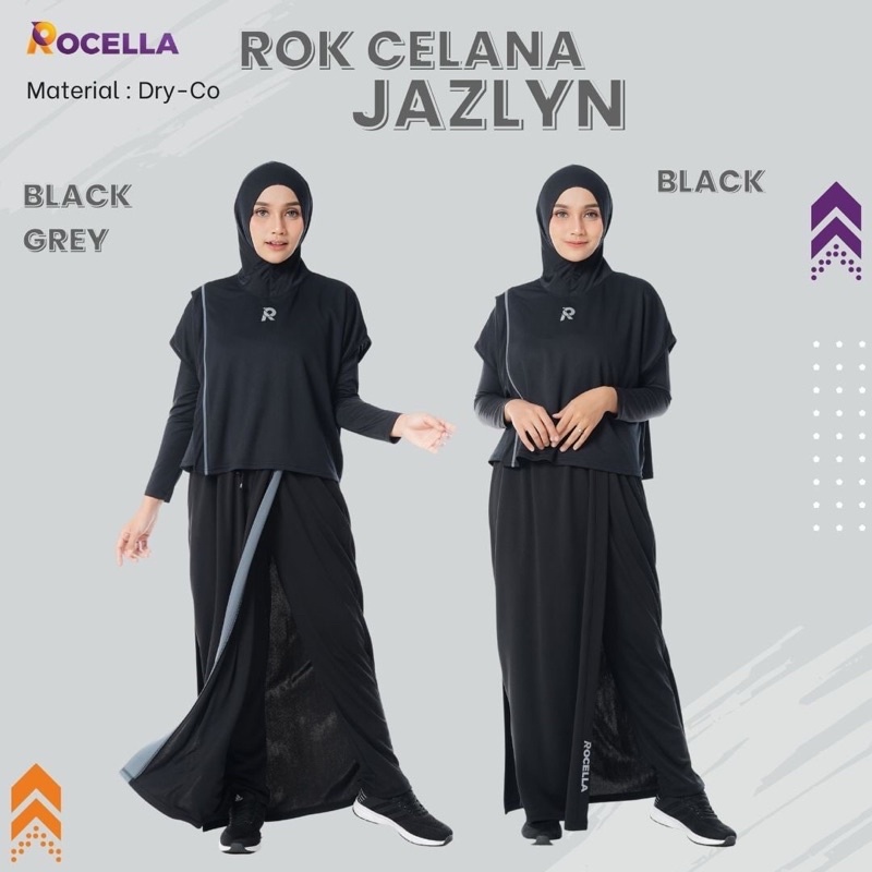 Rocella Rok Celana Jazlyn Bawahan Olahraga Muslimah Perempuan Syari