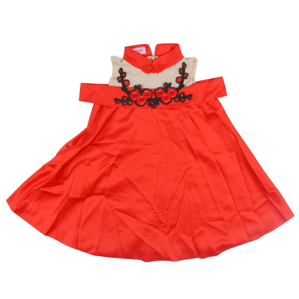 Midi Cheongsam Dress / Dress Cheongsam Midi Anak-Anak