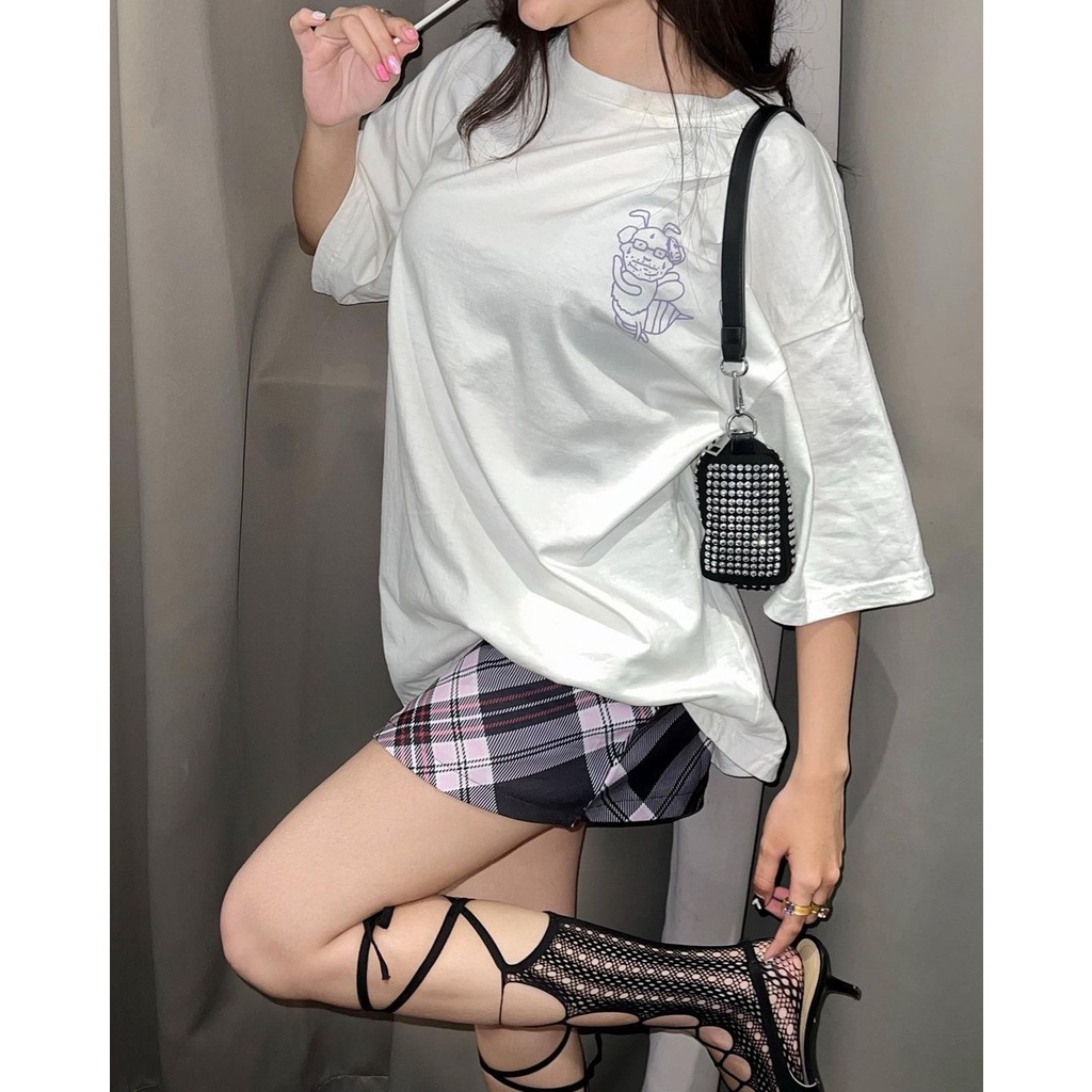 PEANUT STAIN - Soulmate Back Side Ivory Oversized Tshirt