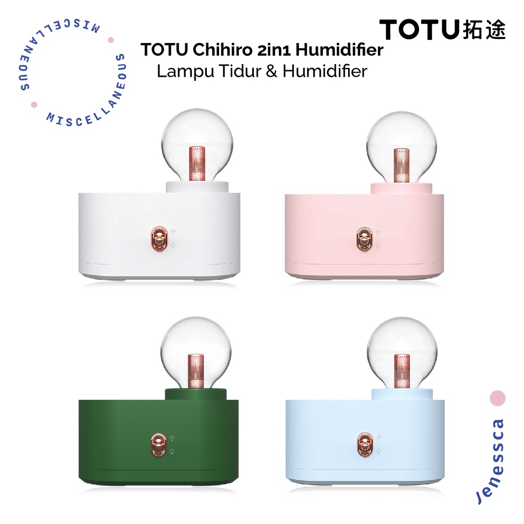 TOTU Air Humidifier Lampu Tidur Mini Diffuser Aromatherapy Chihiro Portable