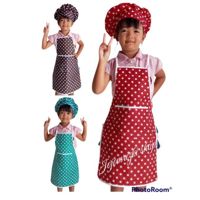 CELEMEK ANAK TK+TOPI KOKI