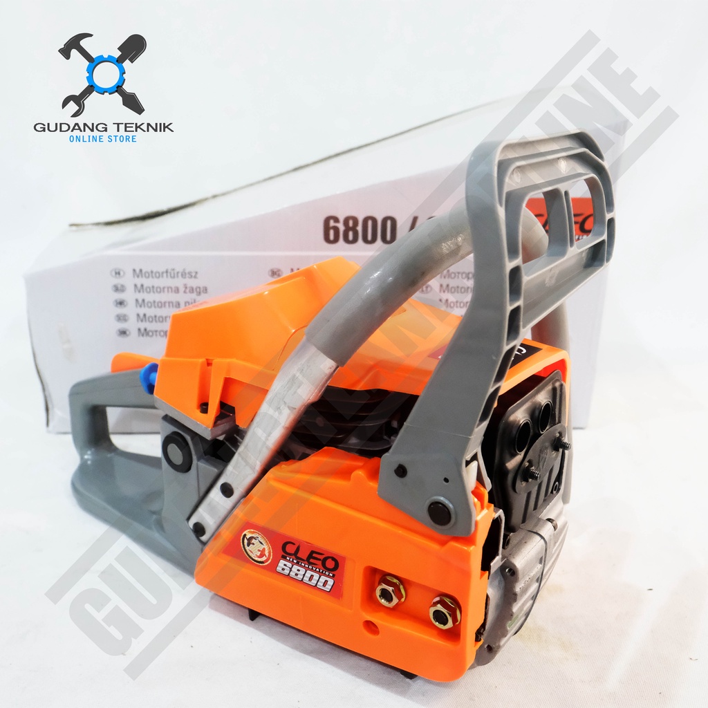 Mesin Gergaji Kayu Chainsaw 22&quot; CLEO 6800 Bar Laser / Mesin Chain Saw Pemotong Kayu 22 Inch CLEO 6800