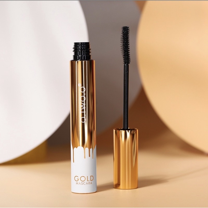 O.TWO.O Mascara Waterproof Long Lasting Volumizing Eye Lash Makeup / O.TWO.O Gold Mascara Waterproof Long Lasting Curling Eyelash Cosmetic Maskara badai tahan air dan tahan lama