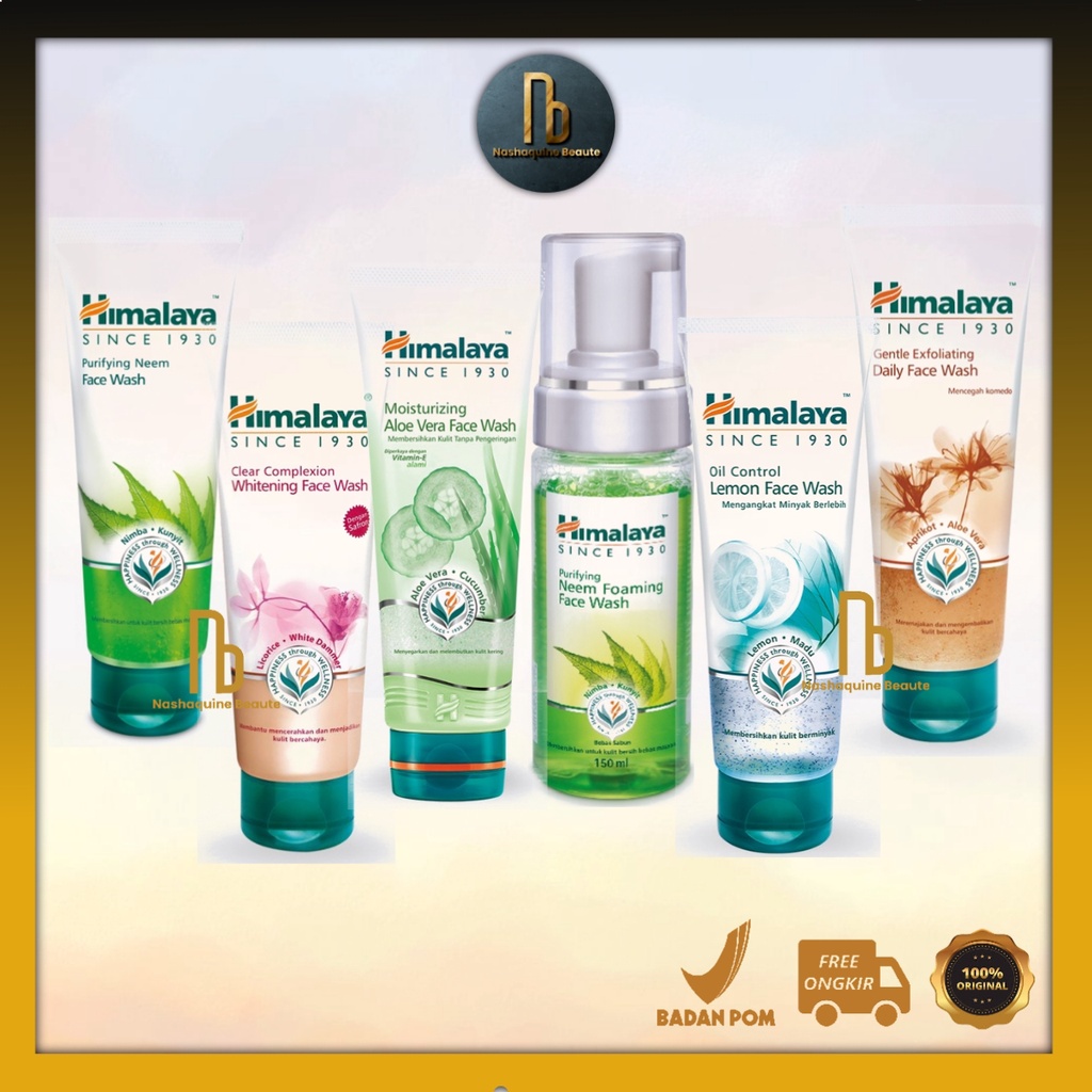 Himalaya Face Wash - Neem Wash - Neem Foam - Whitening Exfoliating Aloe Wash