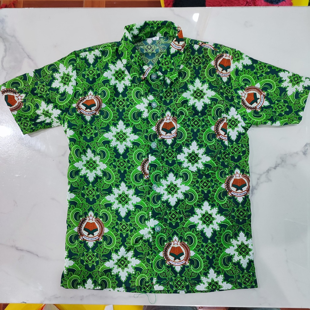 BATIK MI IJO IKLAS BERAMAL SERAGAM SEKOLAH ANAK SD KELAS 1-6