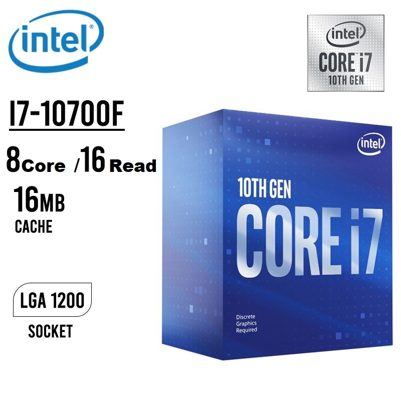 Processor Intel Core i7 10700 BOX 8 CORE 16 THREAD 2,9 - 4,8GHz