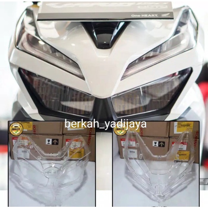 kaca mika lampu depan vario all new vario 125 vario 150 esp led ori