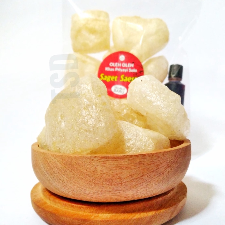 

Rambak Kulit Sapi Asin gurih Free Sambel Petis Original Saget Saestu