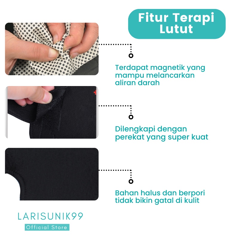 Terapi Lutut KneeCare Theraphy Deker Lutut Alat Terapi Pelindung Lutut Original 1 Pasang