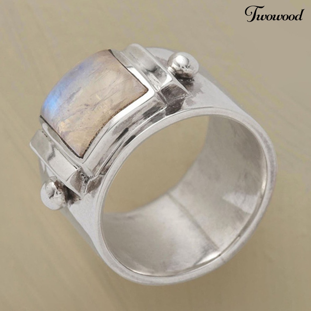 Cincin Bahan Alloy Gaya Vintage Untuk Wanita