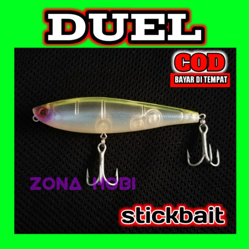 umpan pancing casting duel lures silver dog