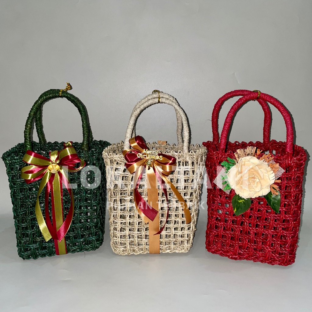 Tas Rara Hampers Isi 3 Toples untuk Natal dan Imlek - Cocok untuk Parcel dan Hadiah