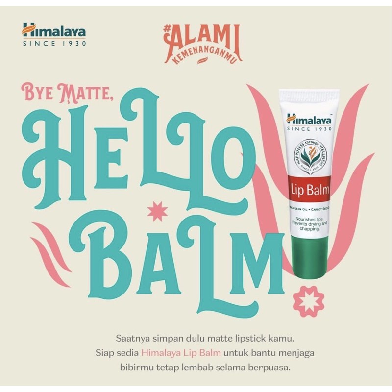 Himalaya Herbals Lip Balm Regular 10gr - Pelembab Bibir - Lip Balm - Perawatan Bibir - Skincare - Perawatan Kulit / HIMALAYA Herbals Lip Balm / Pelembab Bibir Herbal Original / Himalaya Lip Balm Regular Dangler 10gr - Pelembab Bibir / Himalaya Lip Balm