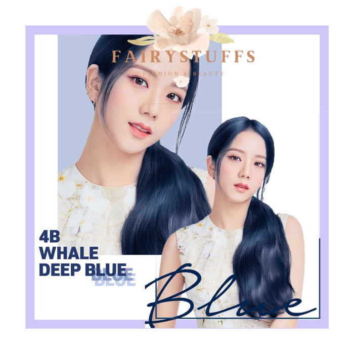 KPOP MISE EN SCENE HELLO BUBBLE WHALE DEEP BLUE FOAM HAIR COLOR BLACKPINK