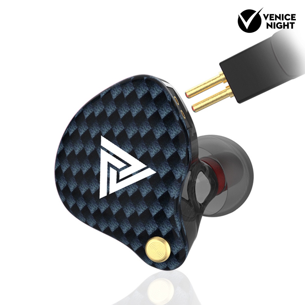 (VNEP) (Berkabel) QKZ VK4 Universal Dilepas In-Ear Bass Earphone Musik Earbud dengan Mic