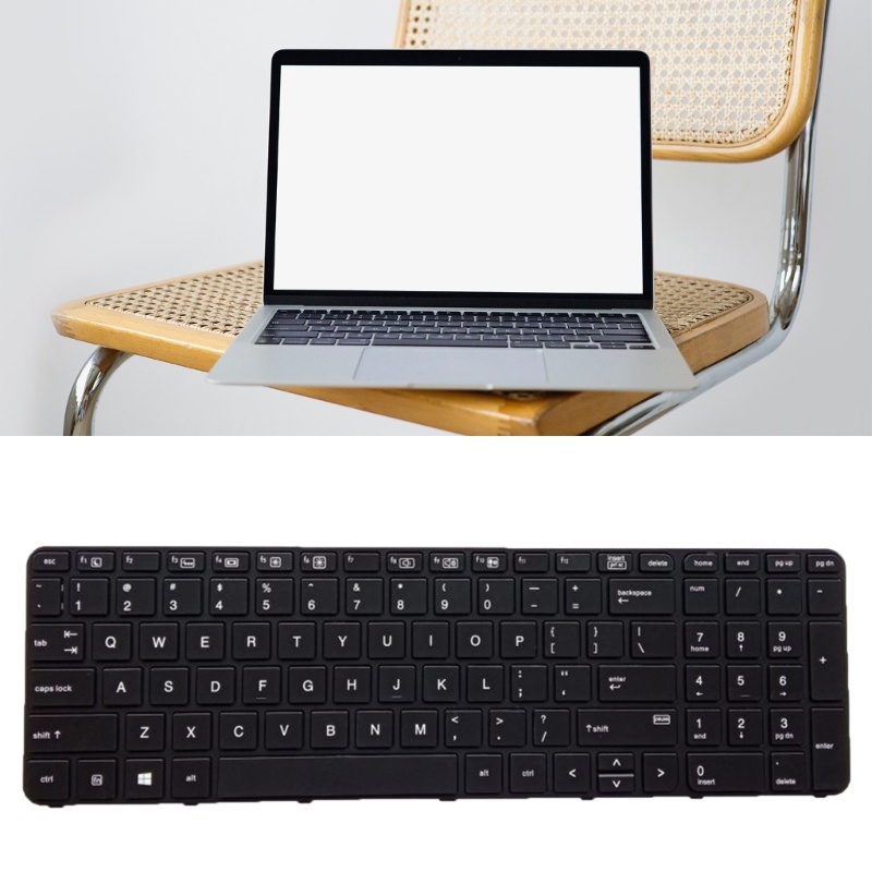 Backlit Keyboard btsg US Untuk HP Probook 650 G2- G3 655 G3 450 G3 455 G3 Dengan Frame