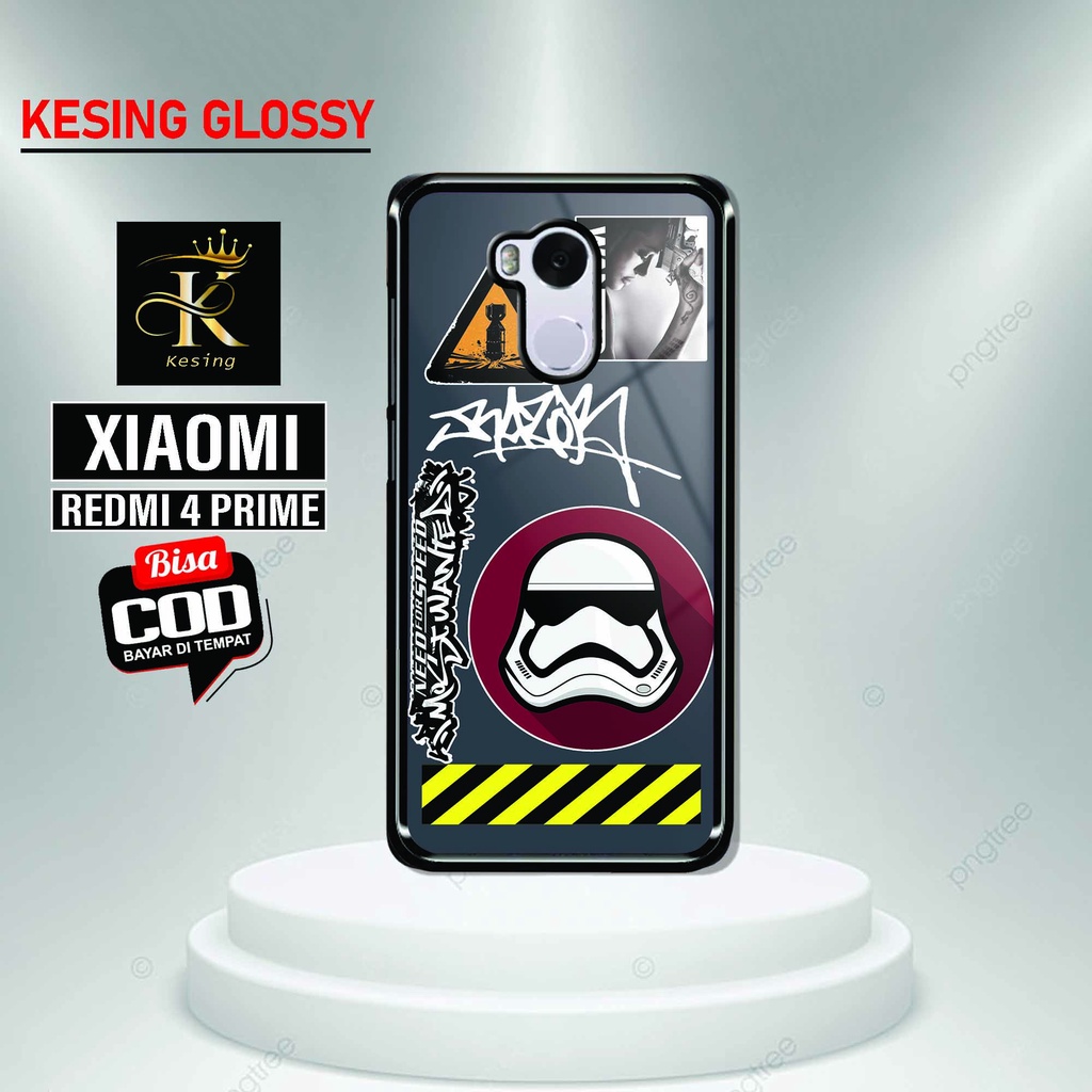 Case Redmi 4 Prime - Case Redmi 4 Prime Terbaru - Hardcase Glossy - Softcase Kaca - Case Redmi 4 Pri