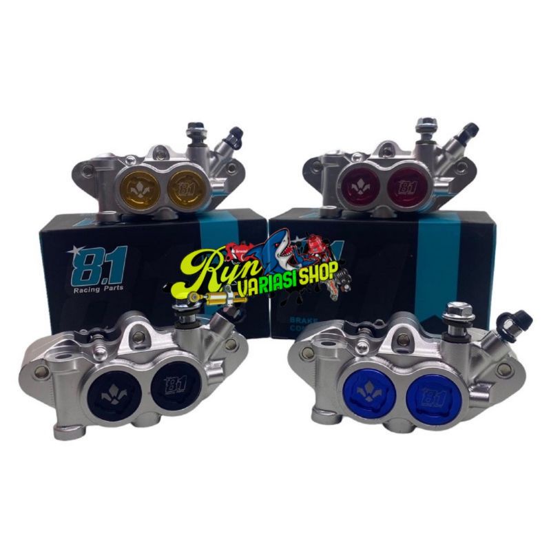 Kaliper 4p monoblok 81formula full cnc universal Caliper 8.1 Racing Parts 4PISTON MONOBLOK Kanan