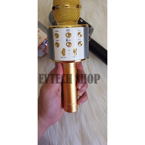 PROMO  PORTABLE WS858 / WS 858 SPEAKER SMULE ORIGINAL - Kuning