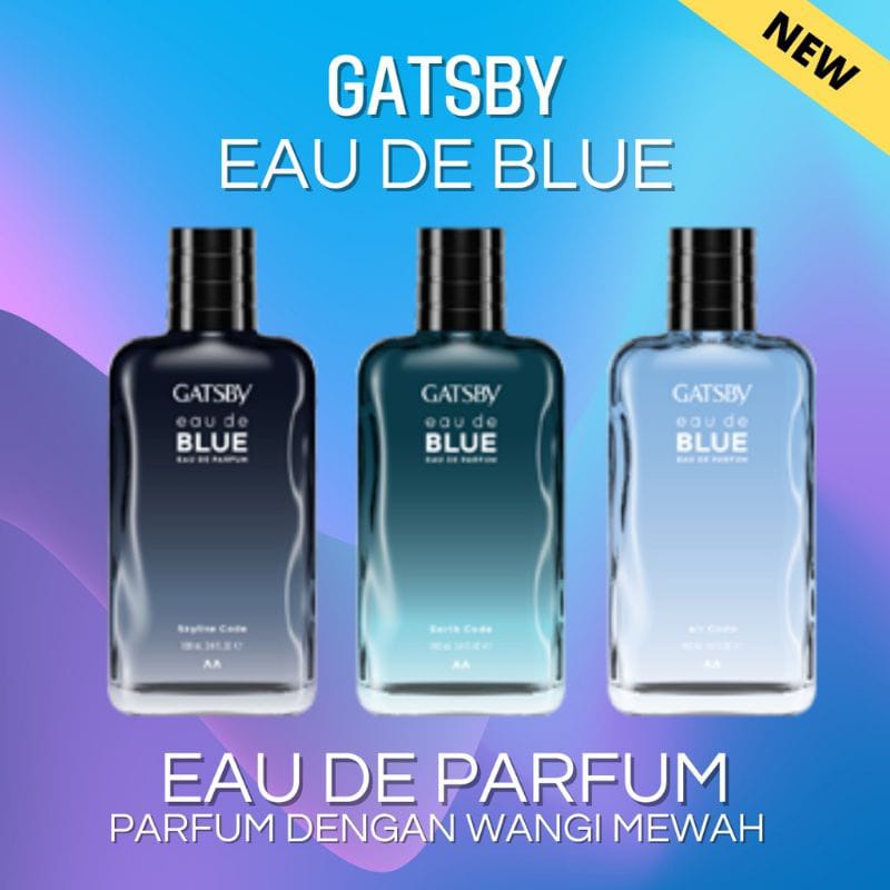 GATSBY EAU DE BLUE EDP 100ML ~ ORIGINAL 100%