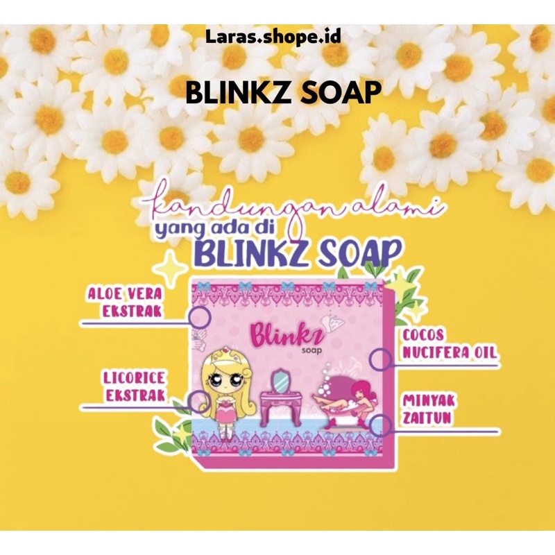 BLINKZ SOAP BPOM SABUN BLINKZ SOAP WHITE DIARY GLUTA