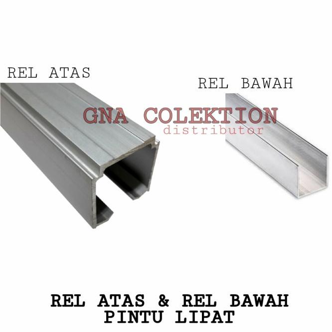 Rel Pintu Lipat Atas Bawah Rl 300 Al Rel Pintu Lipat 3Meter Alluminium